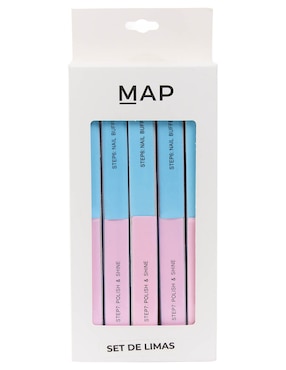 Set lima manual para uñas Map 4 caras