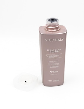 Shampoo matizador de canas para cabello teñido Lumina Silver Shampoo Tec Italy 300 ml