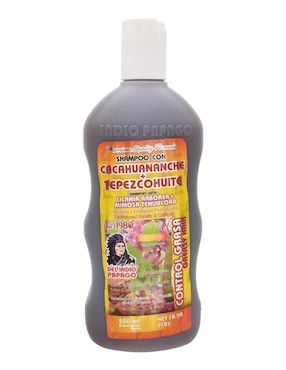 Shampoo cacahuananche + tepezcohuite del Indio Papago 550 ml