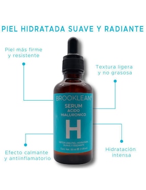 Sérum facial Ácido Hialurónico Antienvejecimiento Brooklean de todo tipo piel