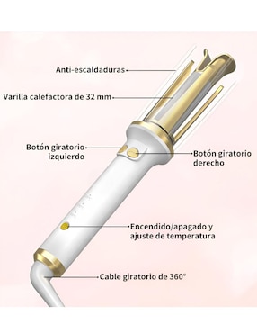 Rizadora de cabello Xtellar 32 mm de cerámica