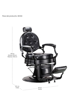 Sillón para barbería adulto Nanofort