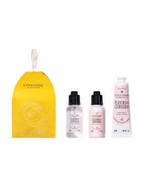 Set tratamiento corporal Esfera Navideña Flor De Cerezo hidratante Loccitane