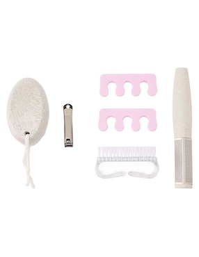 Set pedicure manual Map de acero inoxidable con 5 piezas