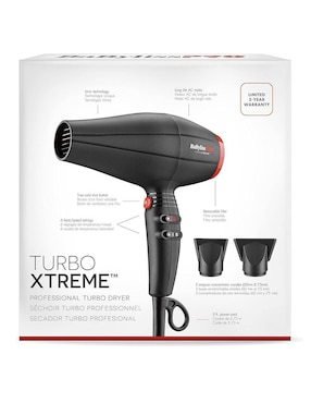 Secadora de cabello Babyliss Pro Turbo Xtreme BAB9400UC