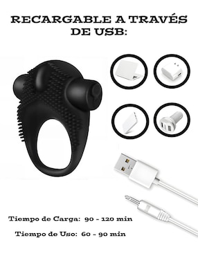 Anillo vibrador para clítoris Lusty Toby