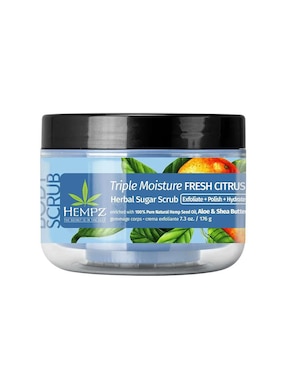 Limpiador exfoliante triple humectación fresh citrus 176g Hempz para todo tipo de piel
