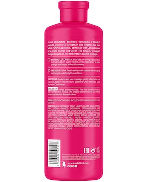 Shampoo energizante para cabello normal Grow Strong & Long activation Lee Stafford 500 ml