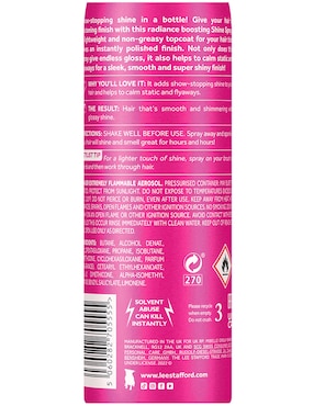Spray para cabello Lightweight Shine Lee Stafford 200 ml