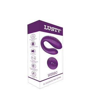 Vibrador para clítoris y punto g Lusty Webbo