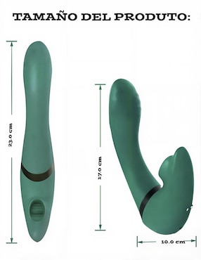 Vibrador para clítoris y punto G Lusty Ness 180°