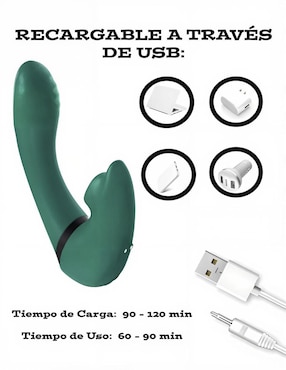 Vibrador para clítoris y punto G Lusty Ness 180°