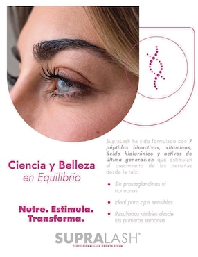Sérum fortalecedor para pestañas alargador y fortalecedor clínico 2.9 ml Supralash de piel normal y sensible