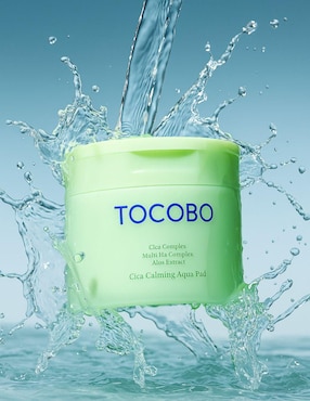 Tónico facial en pads cica calming aqua pad toner Tocobo Cica complex
