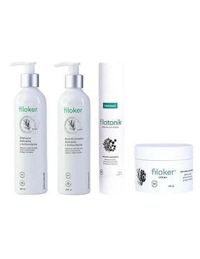 Tratamiento capilar kit capilar - shampoo + acondicionador + tónico capilar + crema anticaída Inbiotech anticaída