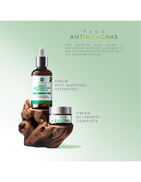 Tratamiento facial pureza natur antimanchas Pureza Natur paquete de serum + crema aclarantes despigmentantes.