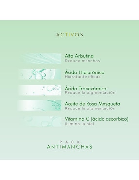 Tratamiento facial pureza natur antimanchas Pureza Natur paquete de serum + crema aclarantes despigmentantes.
