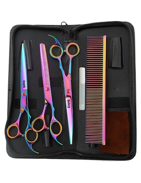 Tijeras para peluquería Belug punta redonda y puntiaguda kit de tijeras
