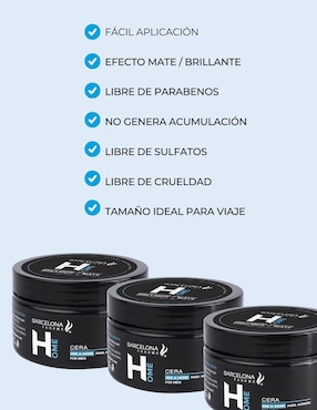 Set de cera para cabello Barcelona Pharma para suavizar