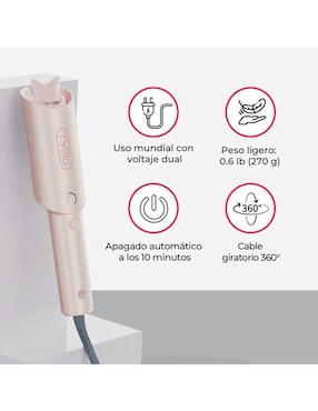 Rizadora de cabello Tymo tym-0444 múltiple de cerámica - iones