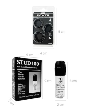 Kit lubricante íntimo Farvisan con anillos
