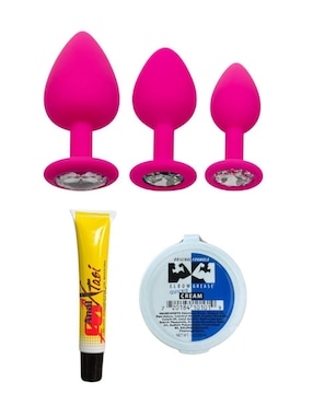 Kit plug anal con lubricante Farvisan