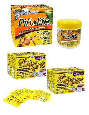 Kit gel corporal reafirmante Piñalife & té sin kilos Farvisan