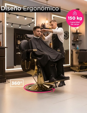 Sillón para barbería Vanlig Arezzo Bioconfort Giratorio Pro