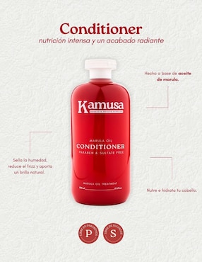 Acondicionador restaurador marula oil Kamusa nutrición y suavidad profunda 500 ml