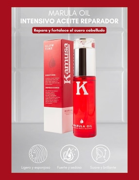Aceite para cabello de marula Kamusa Kamusa nutrición y reparación intensiva 60 ml