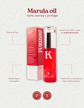 Aceite para cabello de marula Kamusa Kamusa nutrición y reparación intensiva 60 ml