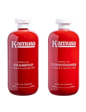 Set capilar Kamusa Reparación Y Nutrición Profunda Aceite De Marula para todo tipo 2 piezas