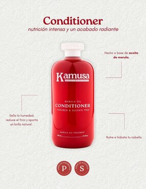 Set capilar Kamusa Reparación Y Nutrición Profunda Aceite De Marula para todo tipo 2 piezas