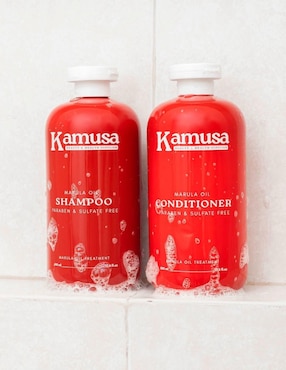 Set capilar Kamusa Reparación Y Nutrición Profunda Aceite De Marula para todo tipo 2 piezas