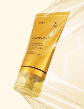 Mascarilla facial Kojic acid turmeric night wrapping mask para calmar y regenerar la piel Medicube Night Care 75 ml