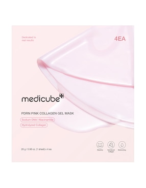 Mascarilla facial pdrn pink collagen para hidratar Medicube 28 g