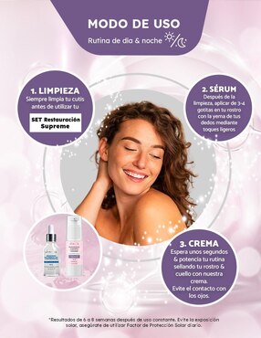 Kit tratamiento facial Restauración Supreme antiedad She is Skincare