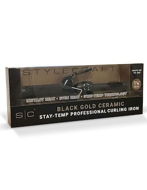 Tenaza de cabello Stylecraft scsc100b 25 mm de cerámica