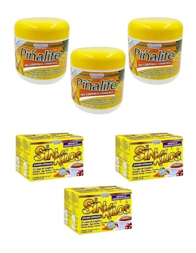Kit gel corporal reafirmante Gel piñalife & té sin kilos Farvisan