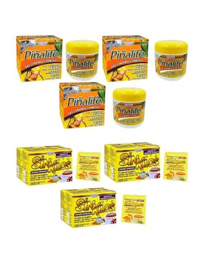 Kit gel corporal reafirmante Gel piñalife & té sin kilos Farvisan