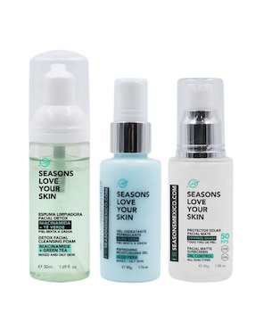 Kit tratamiento facial antiacné y control grasa Seasons