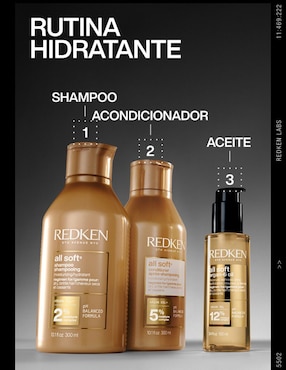 Aceite para cabello seco All Soft Argan-6 Oil Redken 100 ml