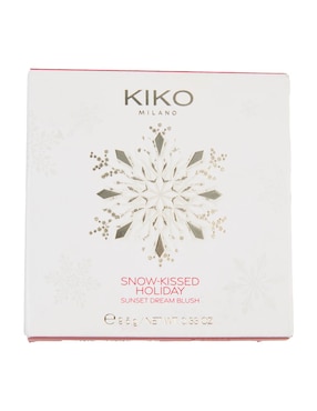 Blush en polvo compacto Kiko Milano Snow Kissed Holiday