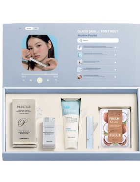 Kit tratamiento Facial Kit Glass Skin hidratante Tony Moly
