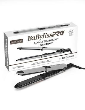 Alaciadora Babyliss Pro Prima 3000 BNT3000TGY placas de nano titanium