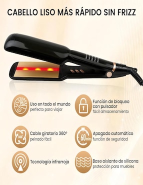 Alaciadora Belug placas de cerámica - titanio