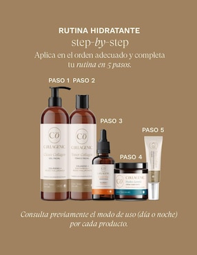 Kit tratamiento facial 4 en 1 cuidado esencial antiedad Collagenic Premium