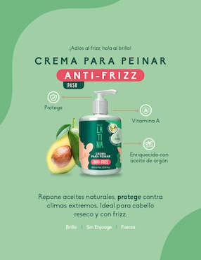 Crema para cabello rizado Latina para antifrizz