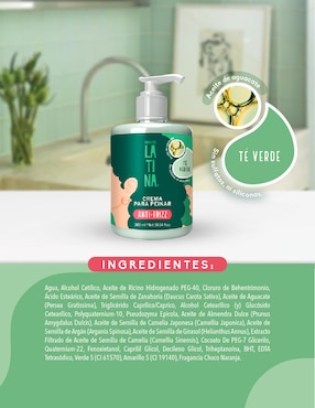 Crema para cabello rizado Latina para antifrizz