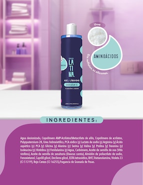 Gel líquido hidratante Latina